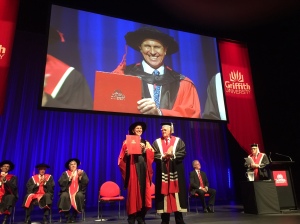 Journalist Peter Greste receives his honorary doctorate at Griffith University